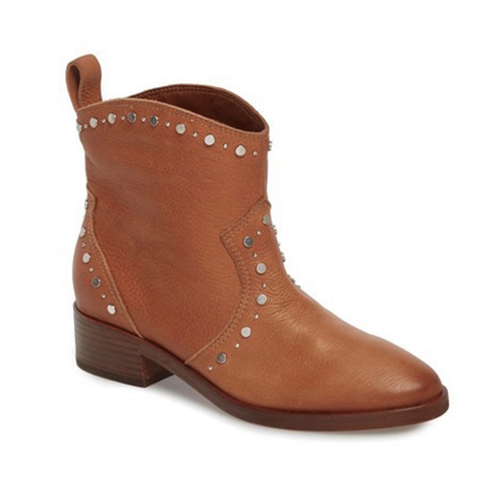 NWT Dolce Vita Tobin Studded Bootie Tan Leather